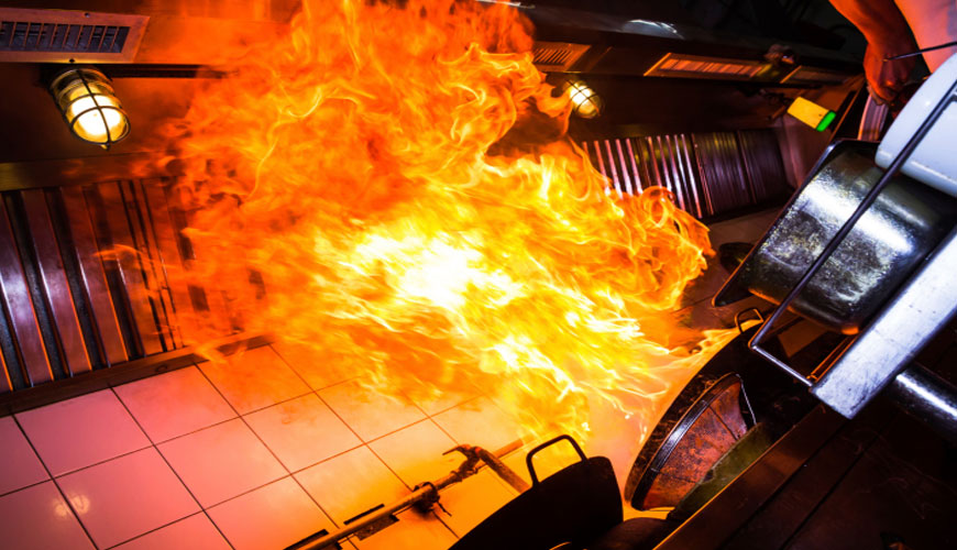 ANSI T1-319 Ekipman için Yangın Yayılma Tehlikesi Testi