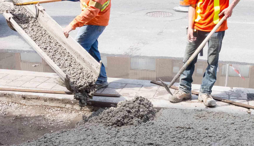 ASTM C403 szabványos teszt a betonkeverékek behatolási ellenállására és kötési idejére