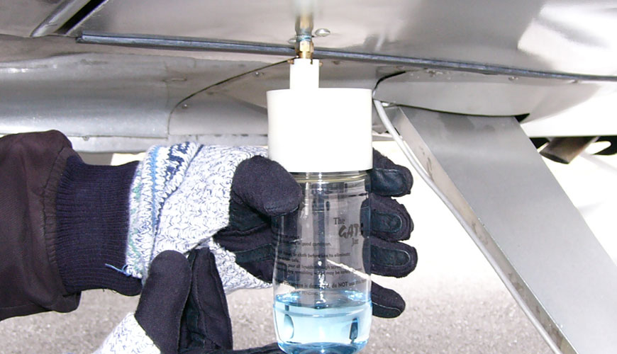Standardna preskusna metoda ASTM D2276 za onesnaževanje delcev v letalskem gorivu z vzorčenjem po liniji