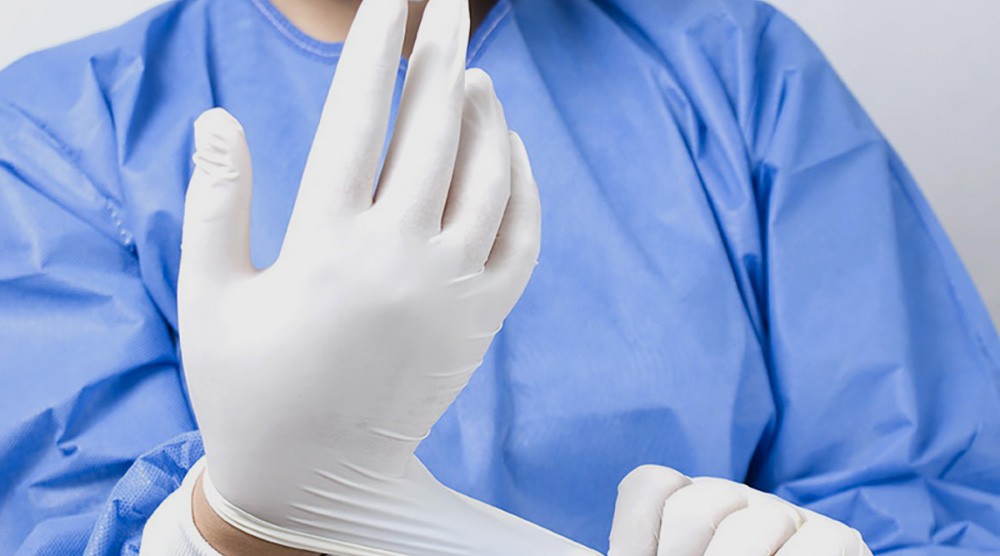 Standardna testna metoda ASTM D6124-06 za preostali prah v medicinskih rokavicah