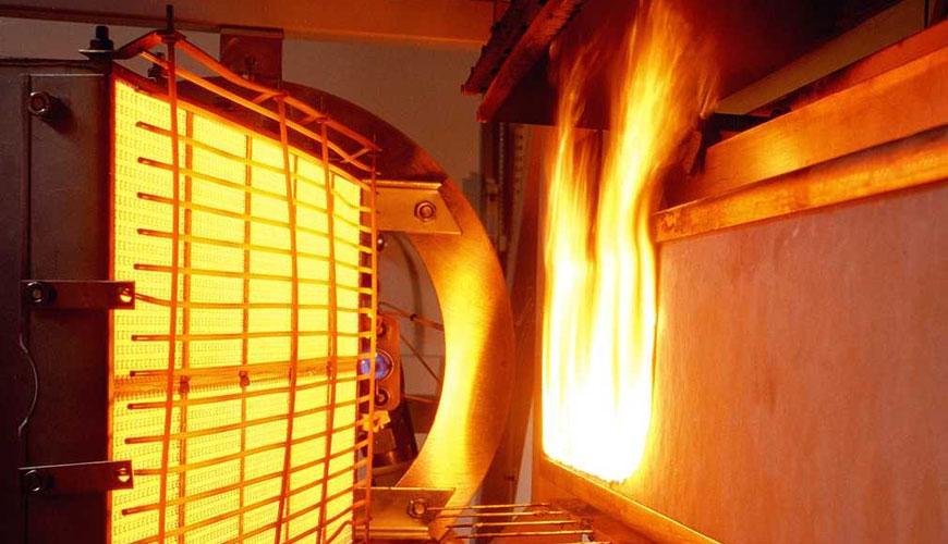Standardna preskusna metoda ASTM E162 za površinsko vnetljivost materialov z uporabo vira sevalne toplotne energije