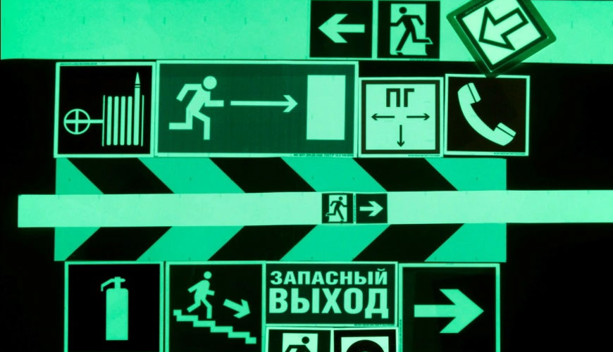 ASTM E2072 Test for Photoluminescent Safety Signs