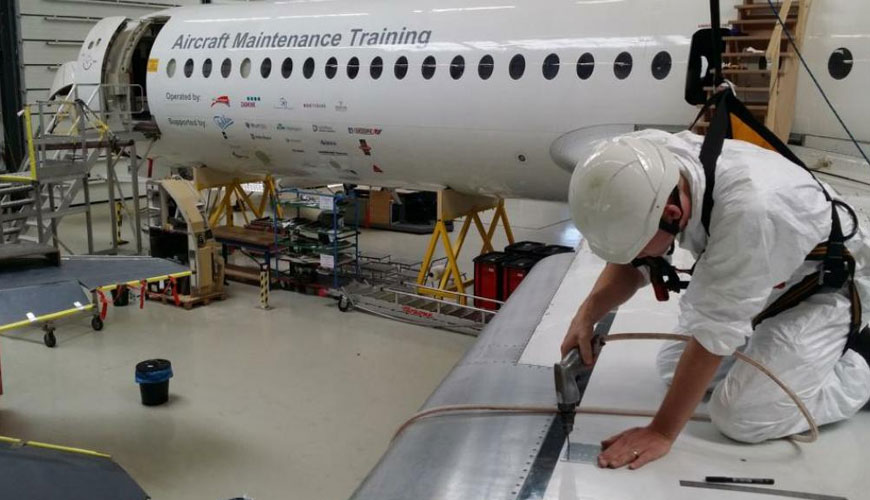 ASTM F2111 szabványos gyakorlat a repülőgépek kémiai folyamatai által okozott fémekben előforduló szemcsék közötti támadások vagy szemcsék végponti kimaródásának mérésére