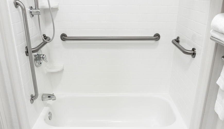 ASTM F446 szabványos teszt a fürdőszobába szerelt markolórudakhoz és tartozékokhoz