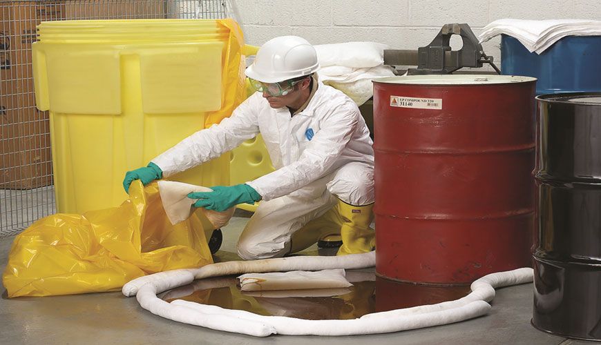 Phương pháp thử nghiệm tiêu chuẩn ASTM F726 về hiệu suất hấp thụ của chất hấp phụ để sử dụng trong dầu thô và các sự cố tràn liên quan
