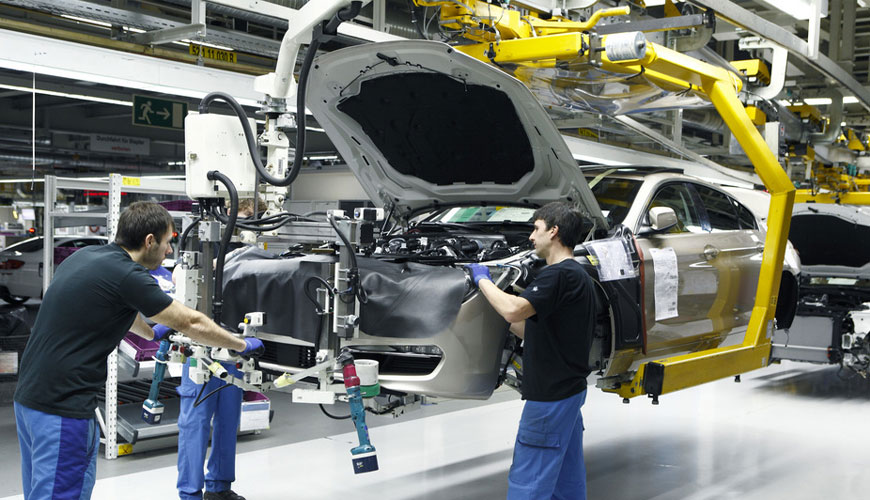 BMW GS 97014-2 -testi päästöjen mittaamiseksi ilmanvaihdolla testikammiossa