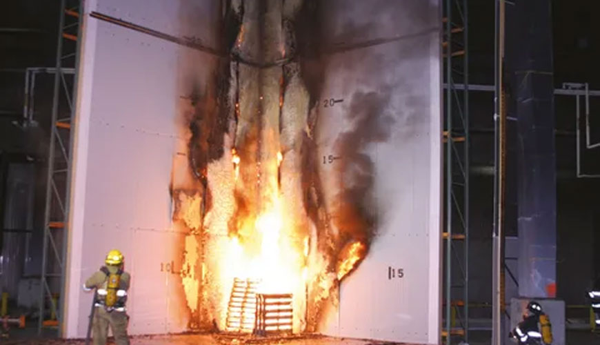 BS 476-7 Preskušanje požara za gradbeni material