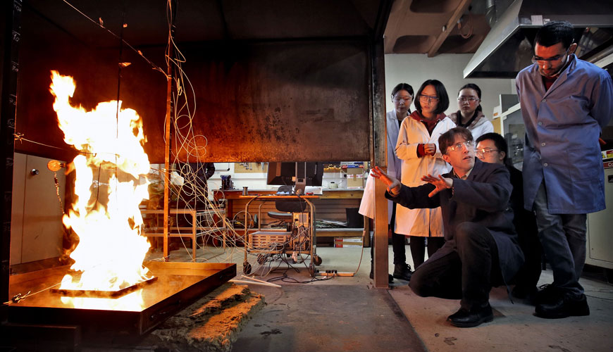 BS 476 Yapı Malzemeleri ve Yapılar Üzerinde Yangın Testleri