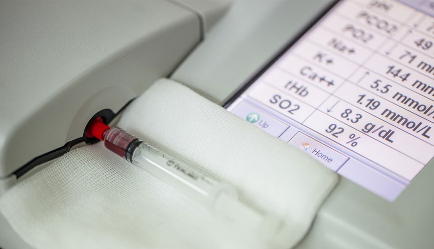 Norme de test CLSI C46-A2 pour l'analyse des gaz sanguins et du pH et les mesures associées