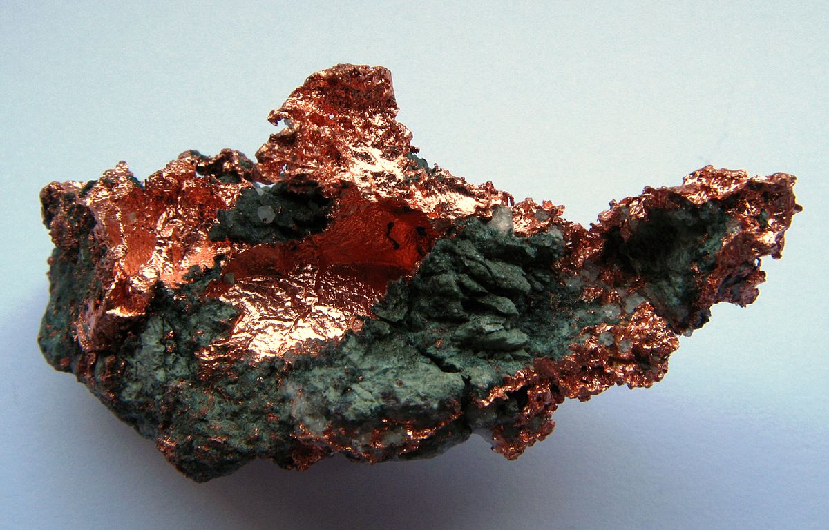 Cu, analiza mineralov rude bakra