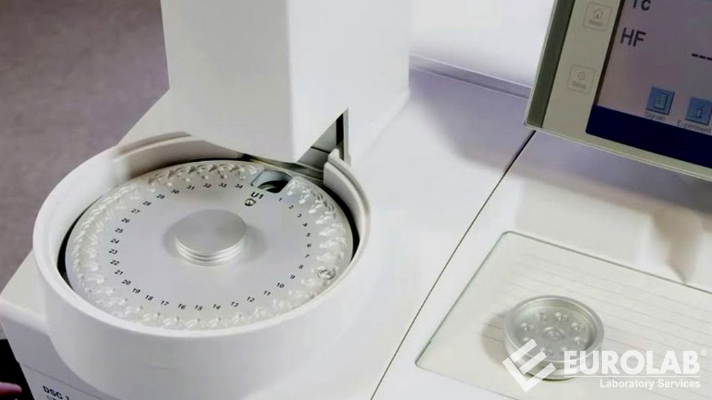 Pruebas de calorímetro diferencial de barrido (DSC)