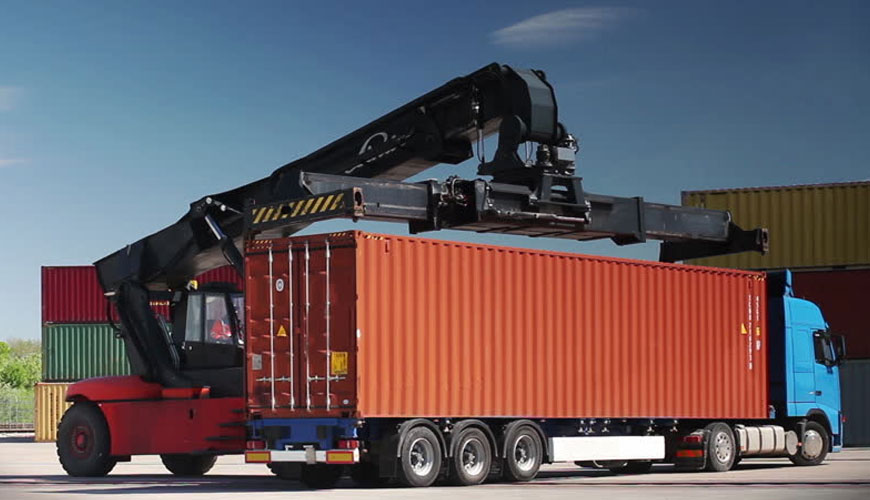 DIN 12641-2 İntermodal Yükleme Üniteleri ve Ticari Araçlar - Brandalar - Bölüm 2: Tenteli Perdeler için Minimum Gereklilikler Testi