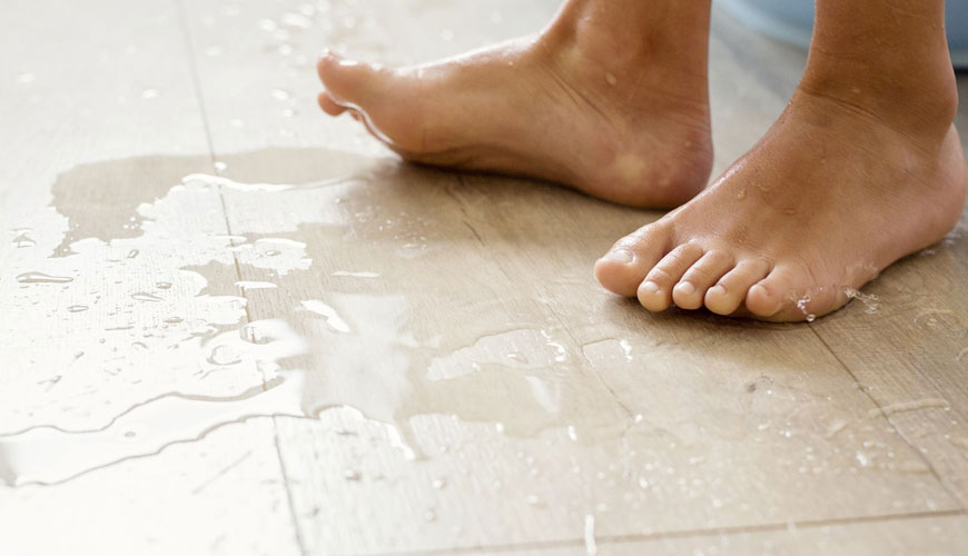DIN 51097 Testing Floor Coverings - Determination of Anti-Slip Properties - Wet Loaded Barefoot Areas - Walking Method Test