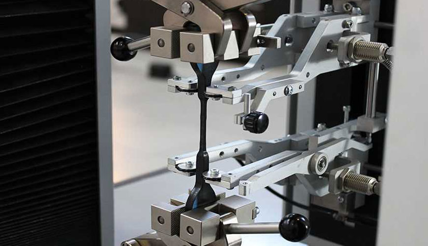 DIN 53504 Kauçuklar - Bir Çekme Testinde Kopmada Çekme Mukavemeti, Akmada Çekme Gerilmesi, Kopmada Uzama ve Gerilme Değerlerinin Belirlenmesi