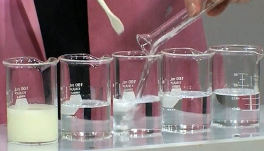 DIN 53770-1 Pigmentler ve Dolgu Maddeleri Hidroklorik Asitte Çözünen Maddenin Tayini için Standart Test Yöntemi