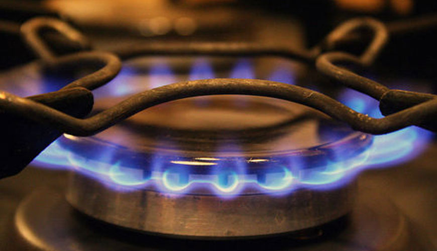Prueba estándar DIN 54837 para determinar el comportamiento de combustión con un quemador de gas