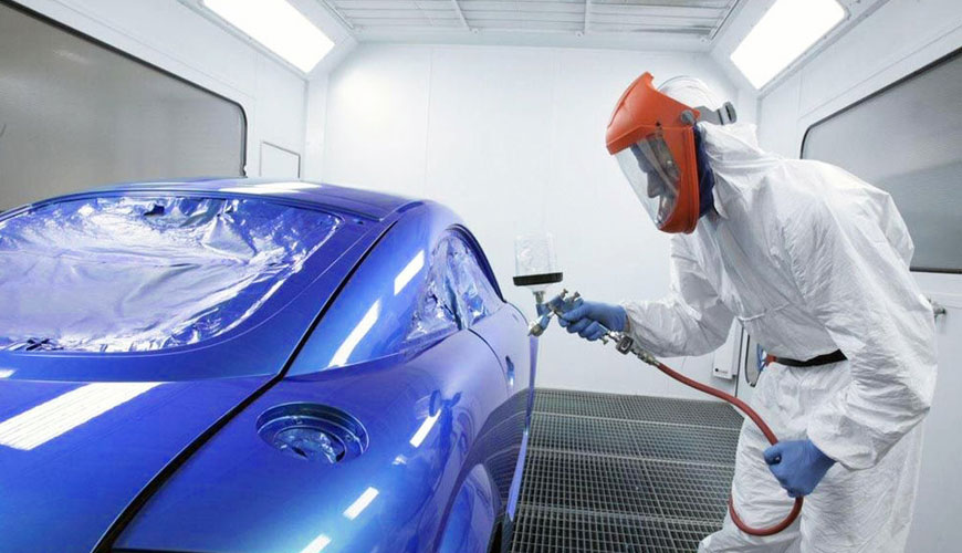 DIN 55662 Paints and Varnishes, Coatings for the Automotive Industry, Resistance to Pressurized Water Spray