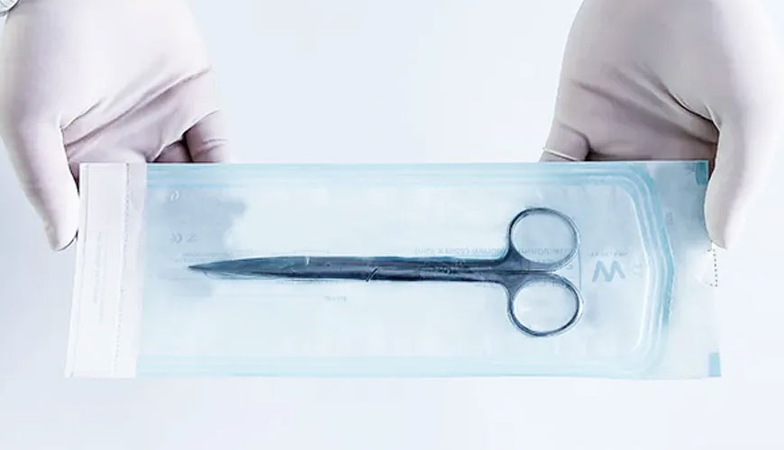DIN 58953-4 Sterilizálás – Szabványos vizsgálati módszer átlátszó sterilizált csomagokhoz