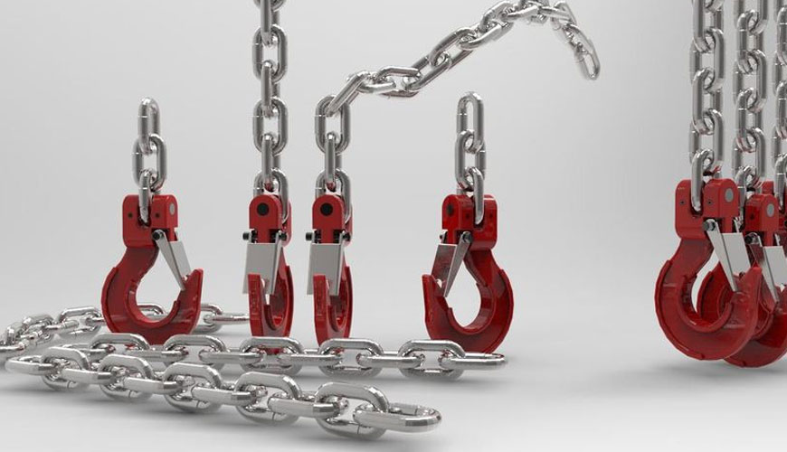 DIN 695 Standard Test for Chain Slings with Hook or Loop Fittings