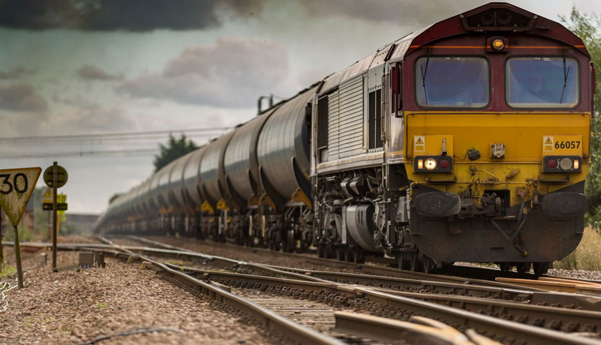 การใช้งานรถไฟ DIN EN 45545-2 วิธีทดสอบมาตรฐานสำหรับการป้องกันอัคคีภัยในยานพาหนะรถไฟ