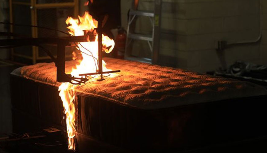 EN 1021-1 Upholstered Furniture Flammability - Test for Ignition Source Burning Cigarette