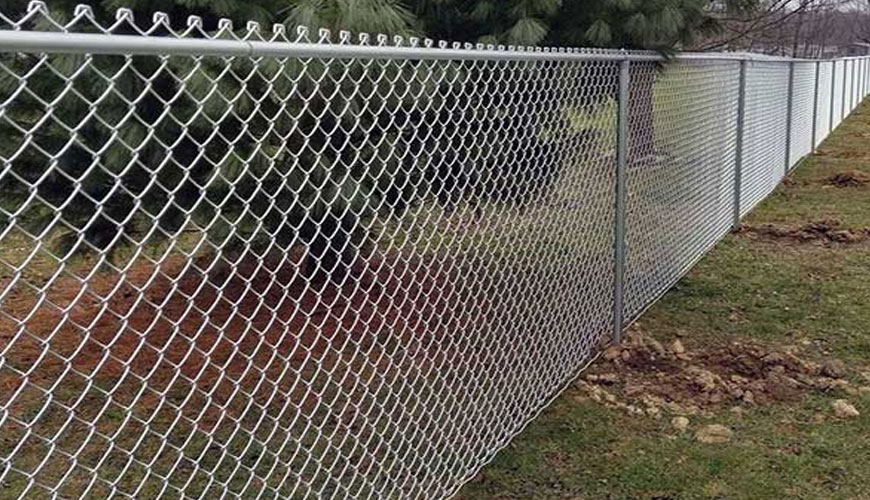 EN 10223-5 Çit ve Ağlar için Çelik Tel ve Tel Ürünleri - Çelik Tel Dokuma Menteşeli Bağlantı ve Düğümlü Ağ Çitler