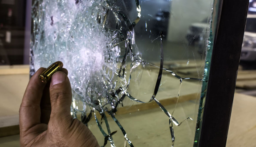 EN 1063 Notranja stekla, zaščitno steklo, testiranje in razvrstitev odpornosti na napad s kroglo