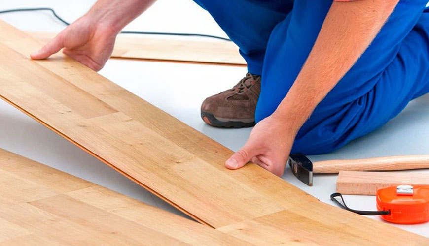 EN 1081 Esnek, Laminat ve Modüler çok Katmanlı Zemin Kaplamaları, Elektrik Direncinin Tayini için Standart Test