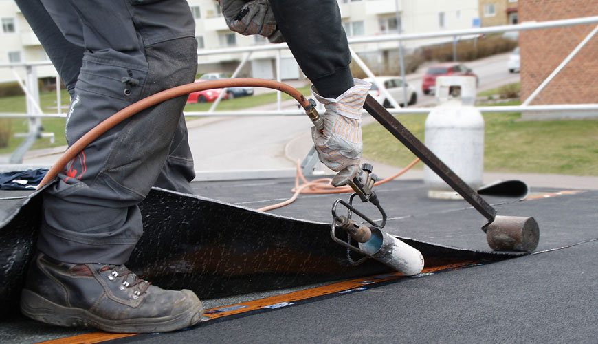 EN 1107-1 Su Yalıtımı için Esnek Levhalar - Bölüm 1: Çatı Su Yalıtımı için Bitüm Levhalar - Boyutsal Kararlılığın Tayini