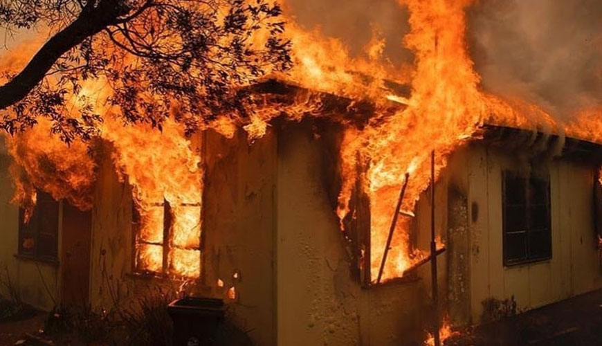 EN 1187 Çatılarda Harici Yangına Maruz Kalma için Test Yöntemleri
