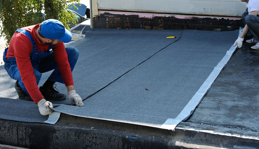 EN 12311-2 Fleksibilne plošče za hidroizolacijo, 2. del: Testni standard za plastične in gumijaste plošče za hidroizolacijo streh