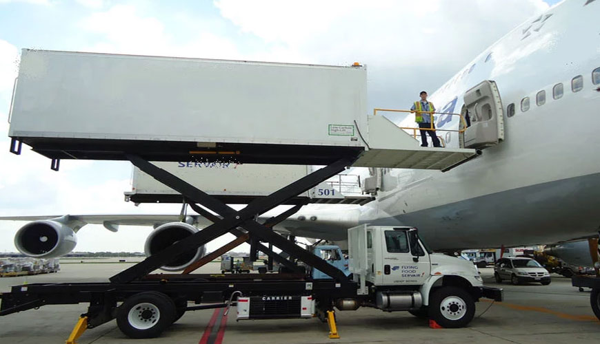 EN 12312-2 Uçak Yer Destek Teçhizatı Bölüm 2: İkram Araçları için Standart Test