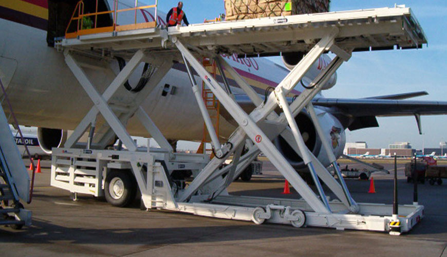 EN 12312-9 Thiết bị hỗ trợ mặt đất cho máy bay Phần 9: Thử nghiệm tiêu chuẩn đối với máy xúc container-Pallet