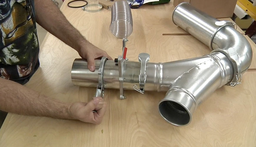 EN 12377 Paketleme, Esnek Borular, Kapakların Hava Sızdırmazlığı için Standart Test Yöntemi