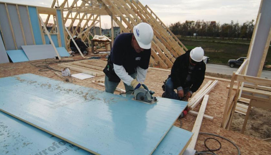 EN 12664 Yapı Malzemelerinin ve Ürünlerinin Isıl Performansı - Korumalı Sıcak Plaka ve Isı Akış Ölçer Yöntemleri ile Isıl Direncin Belirlenmesi - Orta ve Düşük Isıl Dirençli Kuru ve Nemli Ürünler