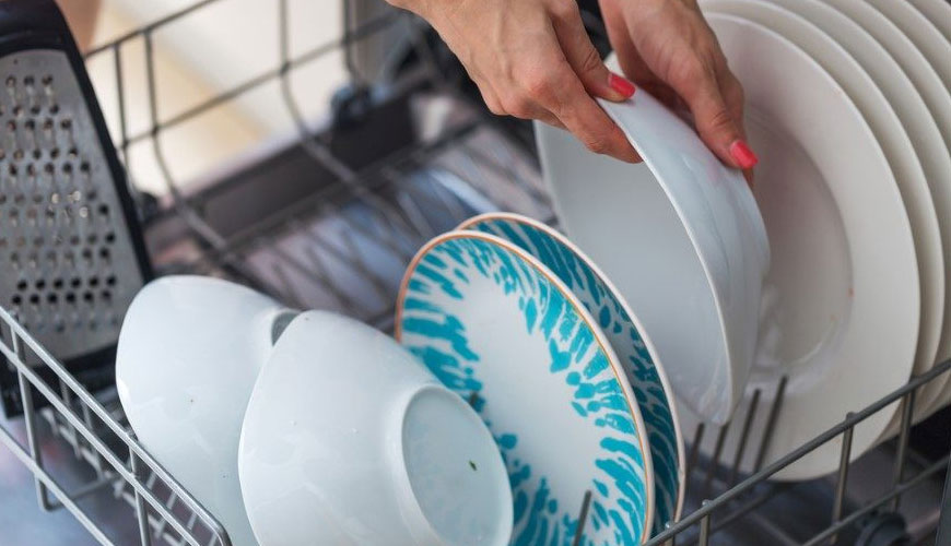 EN 12875-2 Bulaşıkların Mekanik Bulaşık Yıkama Direnci - Bölüm 2: Metalik Olmayan Eşyaların Muayenesi için Standart Test