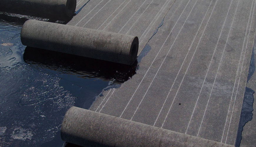 EN 1297 Flexible Sheets for Waterproofing - Bitumen, Plastic and Rubber Sheets for Roof Waterproofing - Artificial Aging Through Long Term Exposure to a Combination of UV Radiation, High Temperature and Water