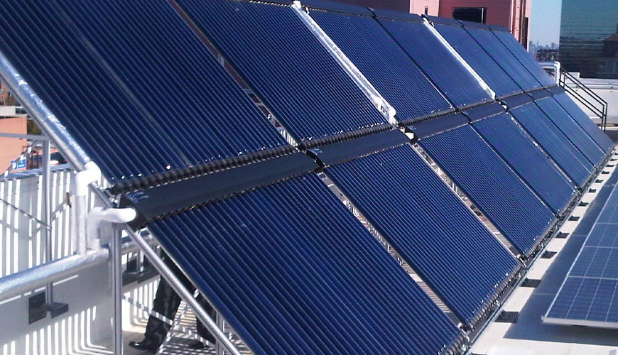 EN 12976-1 Termal Güneş Enerjisi Sistemleri ve Bileşenleri, Fabrika Yapımı Sistemler, Bölüm 1: Genel Gereksinimler için Standart Test