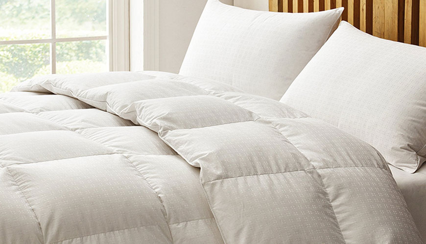 EN 13186 Kuş Tüyü Dolgulu Yatak Takımları için Standart Test