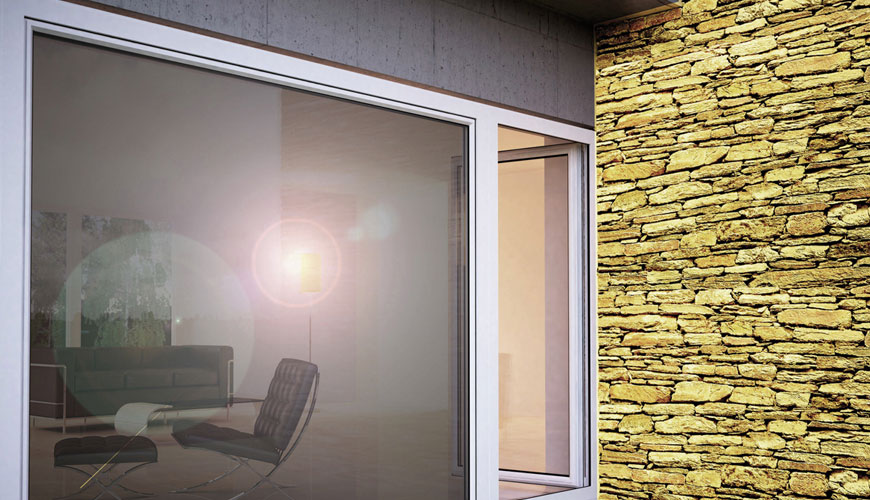 EN 13363-1 Camla Birleştirilmiş Güneş Koruma Cihazları - Güneş ve Işık Geçirgenliğinin Hesaplanması için Standart Test