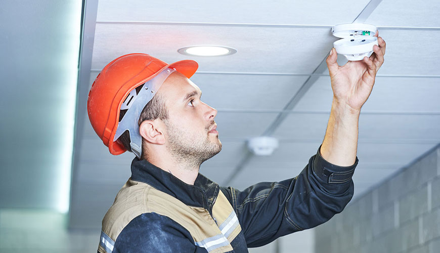 EN 13501-4 Yapı Malzemelerinin ve Yapı Elemanlarının Yangın Sınıflandırması - Bölüm 4: Duman Kontrol Sistemlerinin  Yangına Dayanıklılık Testleri