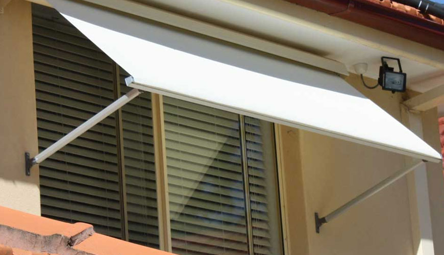 EN 13561 Dış Panjurlar ve Tenteler, Güvenlik Dahil Performans Gereksinimleri için Standart Test
