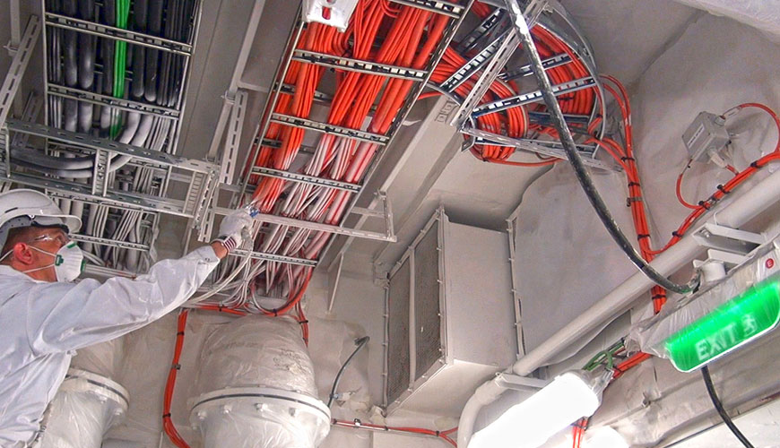 EN 1366-11 Servis Kurulumları için Yangına Dayanıklılık Testleri - Kablo Sistemleri ve İlgili Bileşenler için Yangından Korunma Sistemleri