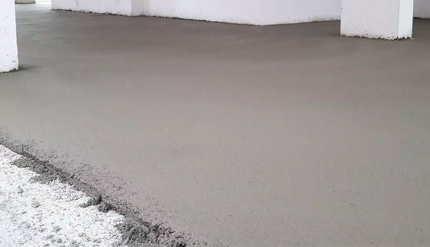 EN 13892-7 Şap Malzemeleri - Zemin Kaplamalı Şap Malzemesinin Yuvarlanma Tekerleğine Karşı Aşınma Direncinin Belirlenmesi