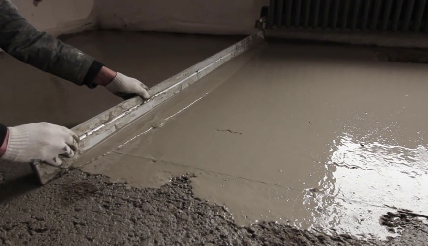 EN 13892-8 Şap Malzemeleri için Test Yöntemleri - Bağ Mukavemetinin Belirlenmesi için Standart Test