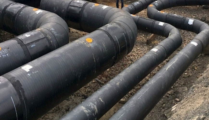 Thử nghiệm tiêu chuẩn EN 14419 đối với đường ống sưởi ấm khu vực, hệ thống ống đơn và đôi được liên kết cho mạng nước nóng nhúng
