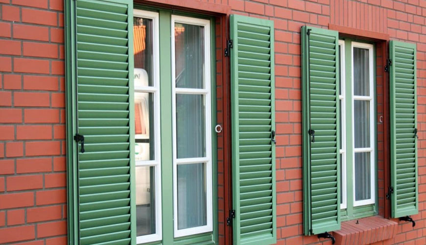 EN 14501 Standard Test for Shutters, Thermal and Visual Comfort, Performance Characteristics and Classification
