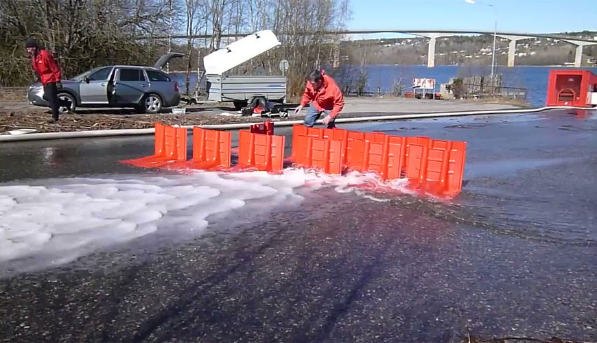 EN 14591-2 Yeraltı Madenlerinde Patlama Önleme ve Koruma - Pasif Su Oluğu Bariyerleri için Test