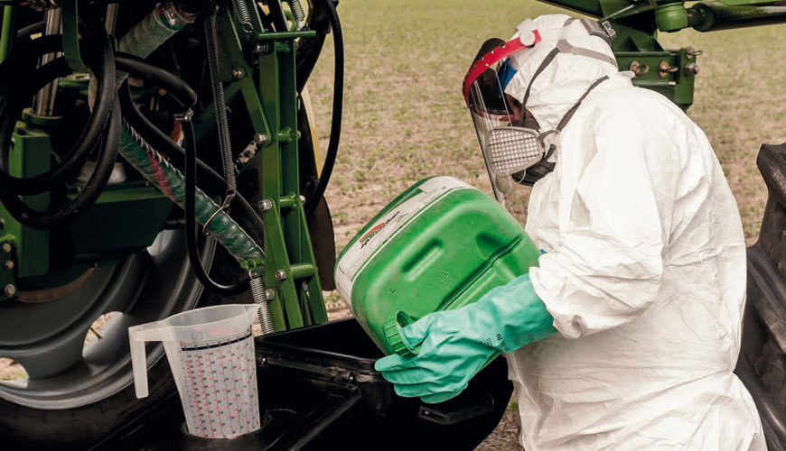 วิธีทดสอบมาตรฐาน EN 14605 สำหรับชุดป้องกันสารเคมีเหลว