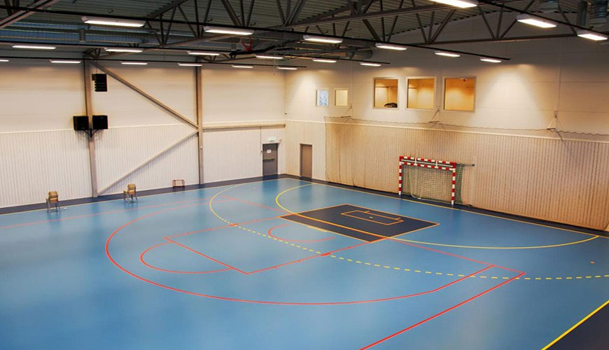 EN 14903 Surfaces for Sports Fields, Multisport Floor Systems for Indoor Use, Test Method for Determining Rolling Friction